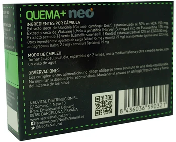 Neo Slim | QUEMA+ | Chudnutie produktu | chudnutie | Pomáha spaľovať tuk | tabletky na chudnutie
